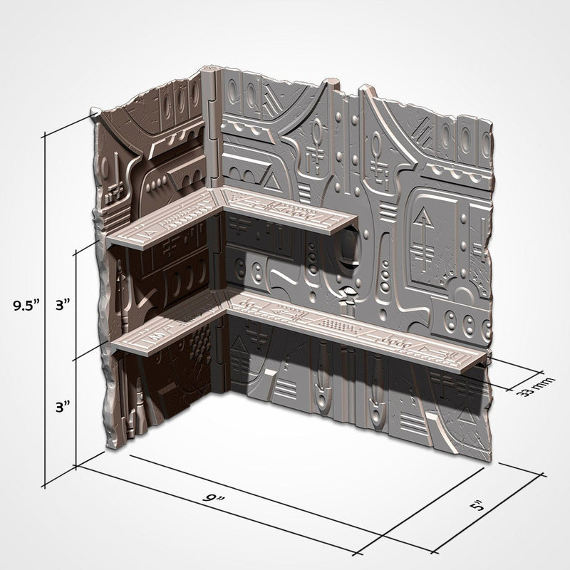 WTC Foldable Eldar Set 3D printed terrain view 3