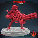 Rocket Raccoon - Sculpt B Marvel MCP-compatible 40mm resin proxy miniature by Trident Miniatures - product image 3