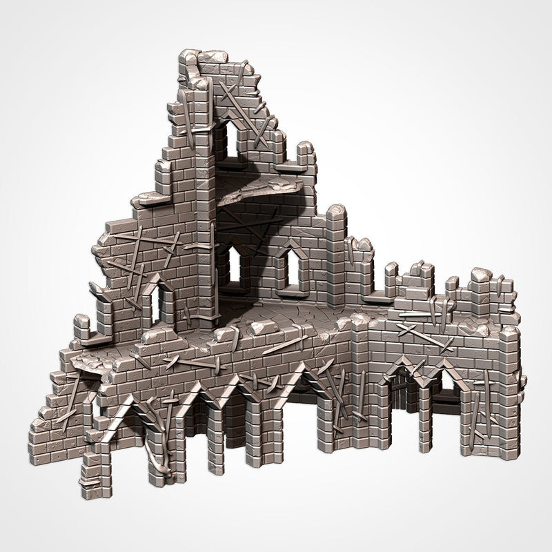 Cursed Fortress 3D printed terrain view 3