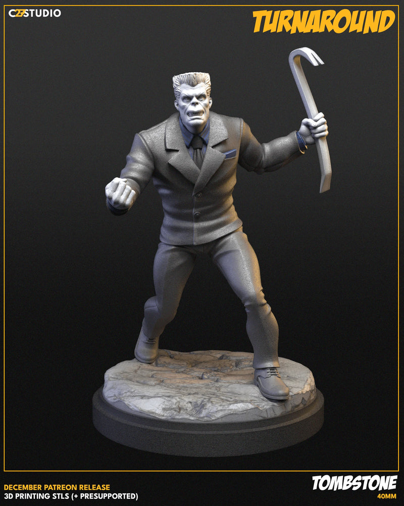 Tombstone Marvel MCP-compatible resin miniature by C27 Studios - product image 3