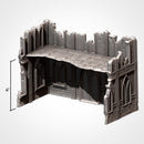 City Classic Ruins GW 10th 3D printed terrain view 3