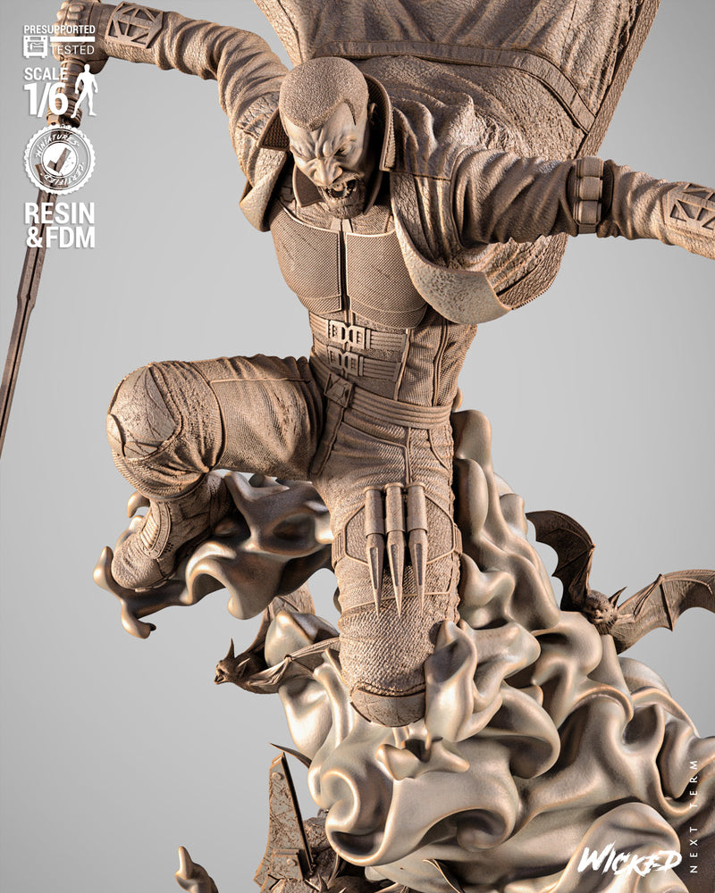 Blade Sculpture resin statue kit view 3