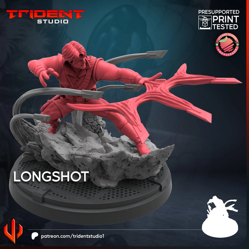 Longshot Marvel MCP-compatible 40mm resin proxy miniature by Trident Miniatures - product image 3