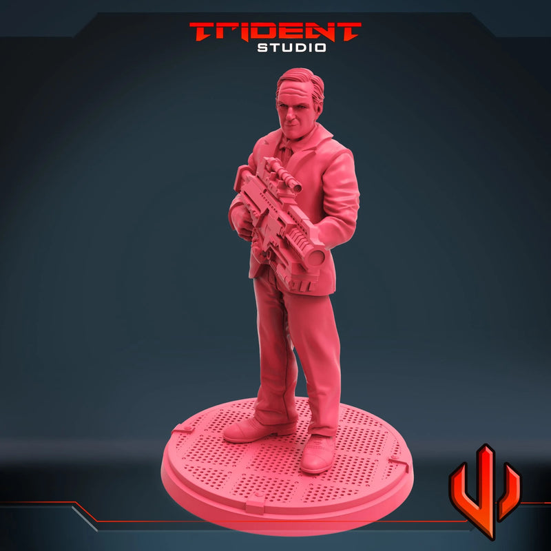 Phil Coulson - Sculpt B Marvel MCP-compatible 40mm resin proxy miniature by Trident Miniatures - product image 3