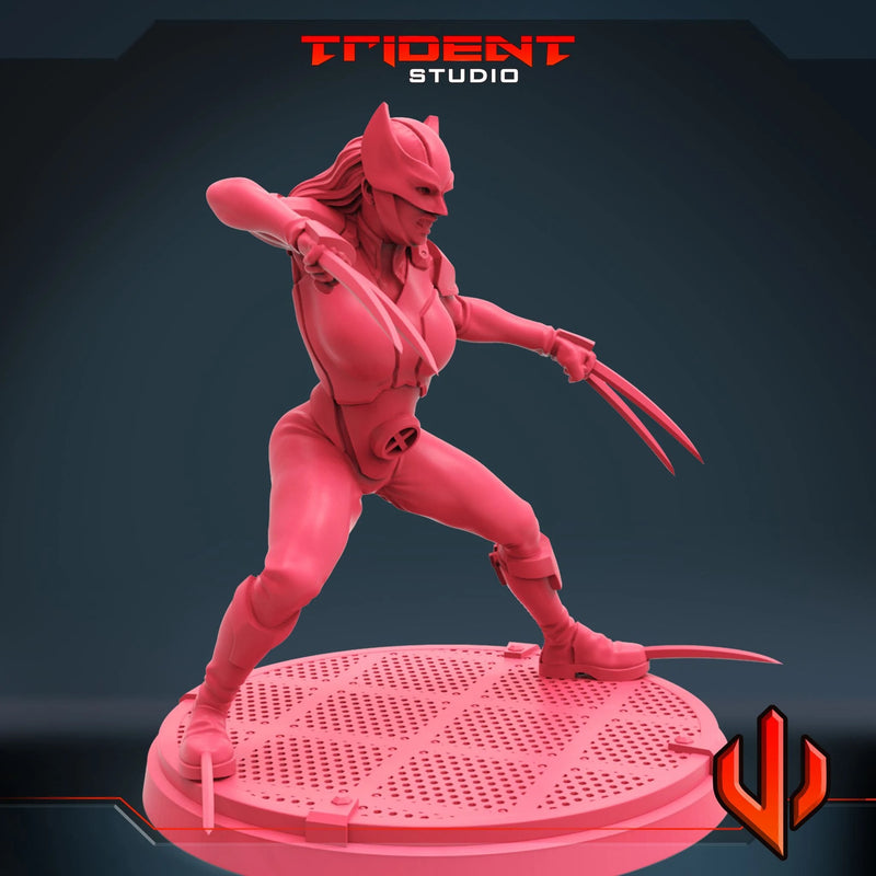 X-23 - Sculpt B Marvel MCP-compatible 40mm resin proxy miniature by Trident Miniatures - product image 3