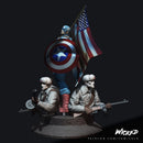 Captain America Sculpture resin statue kit view 3