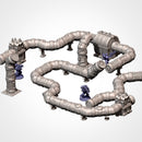 Modular Pipes 3D printed terrain view 3