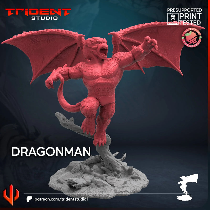 Dragonman Marvel MCP-compatible 40mm resin proxy miniature by Trident Miniatures - product image 3