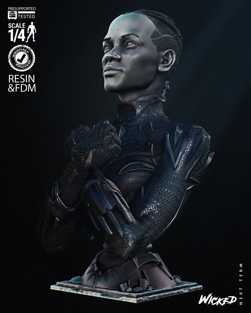 Black Panther 2024 Portrait Bust resin bust kit view 3