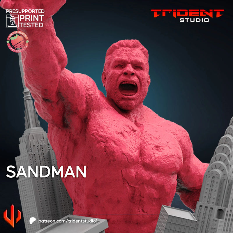 Sandman Spider-Man 2 Video Game Marvel MCP-compatible 40mm resin proxy miniature by Trident Miniatures - product image 3