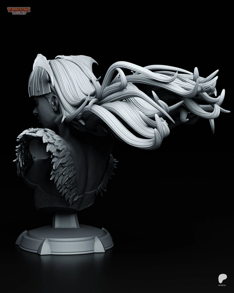 Morrigan Resin Statue & Bust - Bust view 3