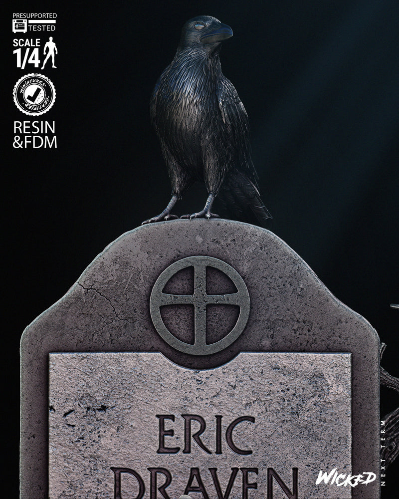 Crow Tomb Bust resin bust kit view 3