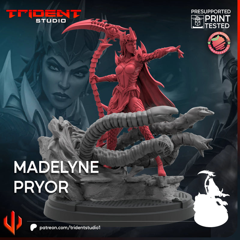 Madelyne Pryor Marvel MCP-compatible 40mm resin proxy miniature by Trident Miniatures - product image 3