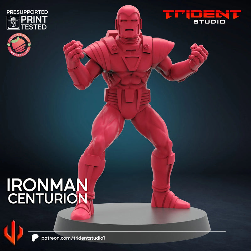 Iron Man Silver Centurion Marvel MCP-compatible 40mm resin proxy miniature by Trident Miniatures - product image 3