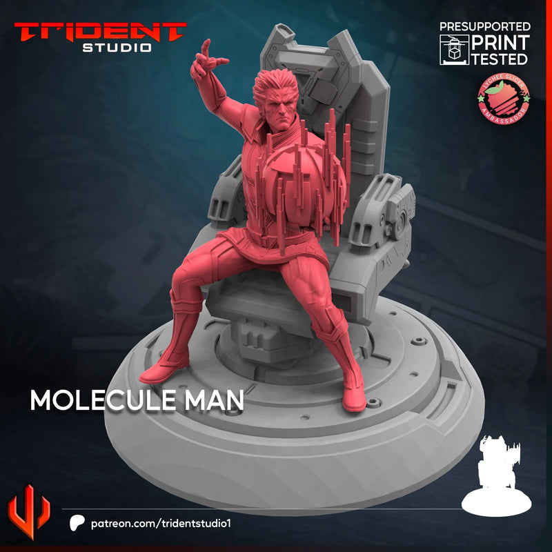Molecule Man Marvel MCP-compatible 40mm resin proxy miniature by Trident Miniatures - product image 3