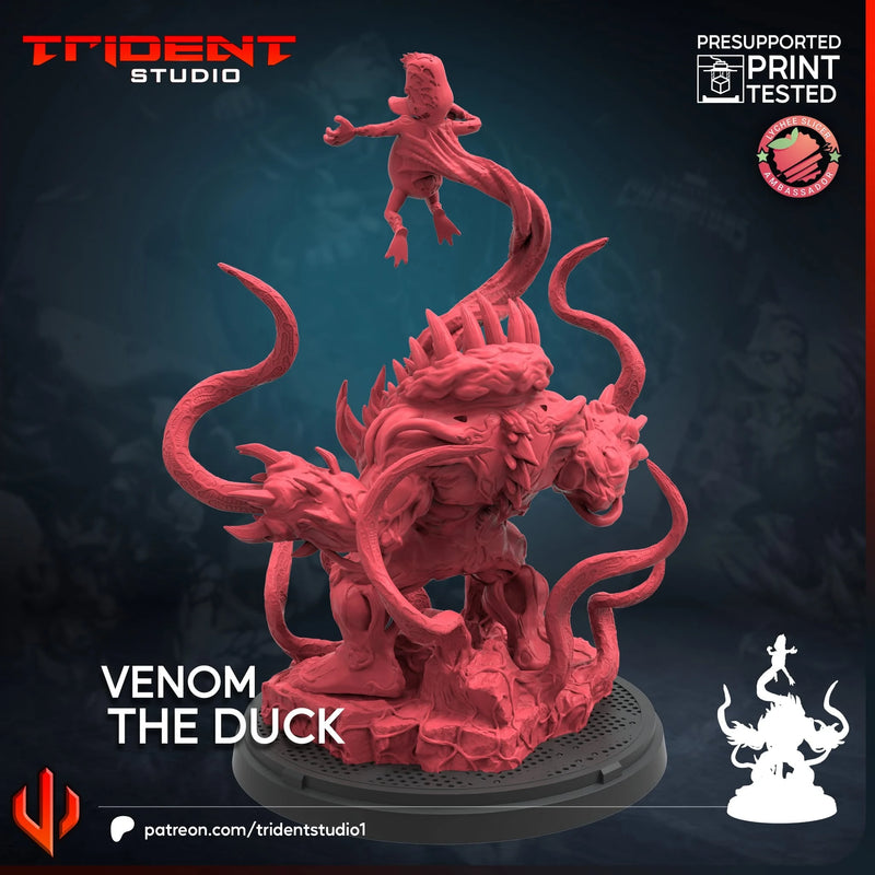 Venom The Duck Marvel MCP-compatible 40mm resin proxy miniature by Trident Miniatures - product image 3
