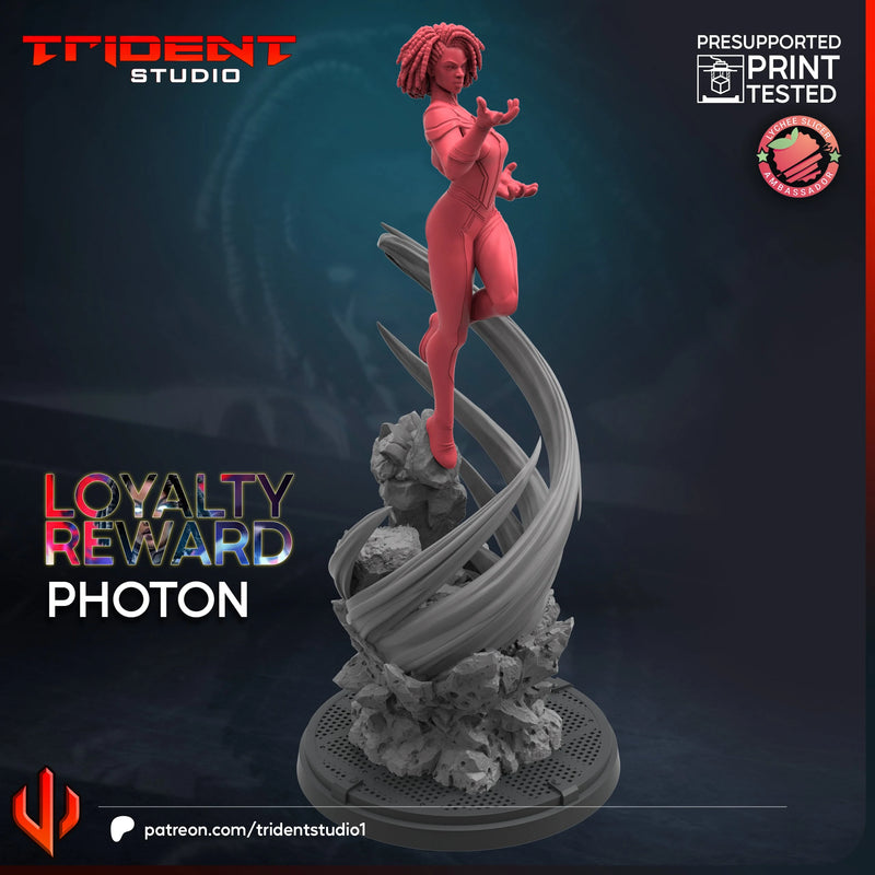 Photon Marvel MCP-compatible 40mm resin proxy miniature by Trident Miniatures - product image 3