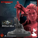 Phyla Vell Marvel MCP-compatible 40mm resin proxy miniature by Trident Miniatures - product image 3