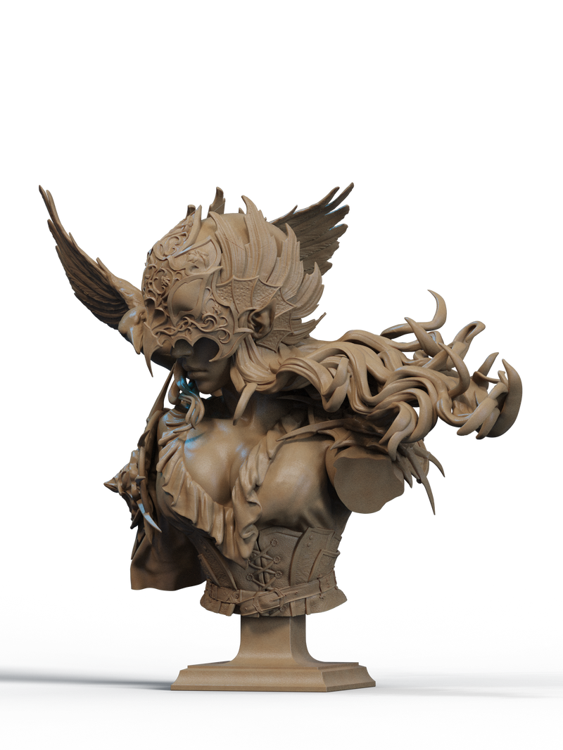 Lenora Queen of Crows Resin Bust - view 2