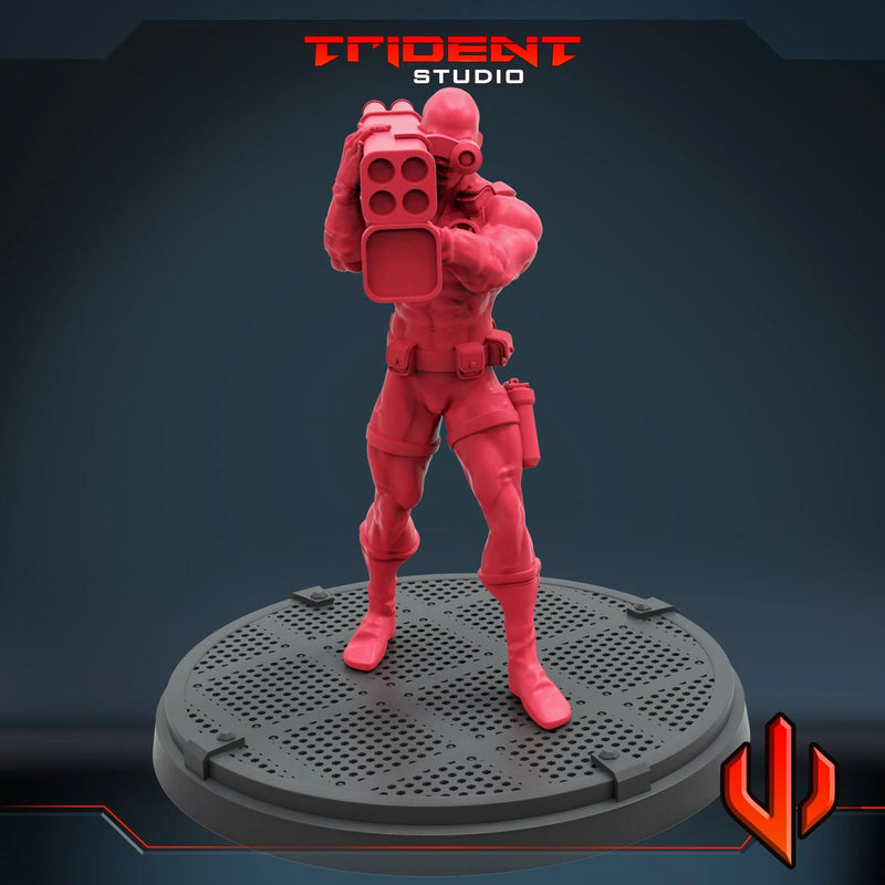 Bob Agent Marvel MCP-compatible 40mm resin proxy miniature by Trident Miniatures - product image 4