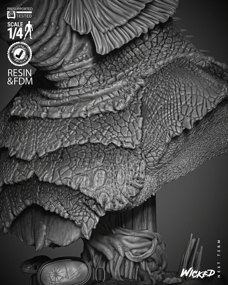 Creature of the Black Lagoon Portrait Bust resin bust kit view 4