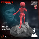 Misty Knight Marvel MCP-compatible 40mm resin proxy miniature by Trident Miniatures - product image 4