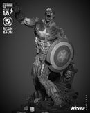 Captain America Zombie Sculpture resin statue kit view 4