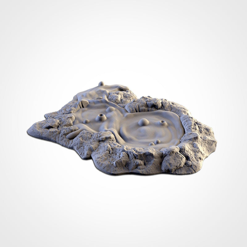 Volcanic Terrain 3D printed terrain view 4