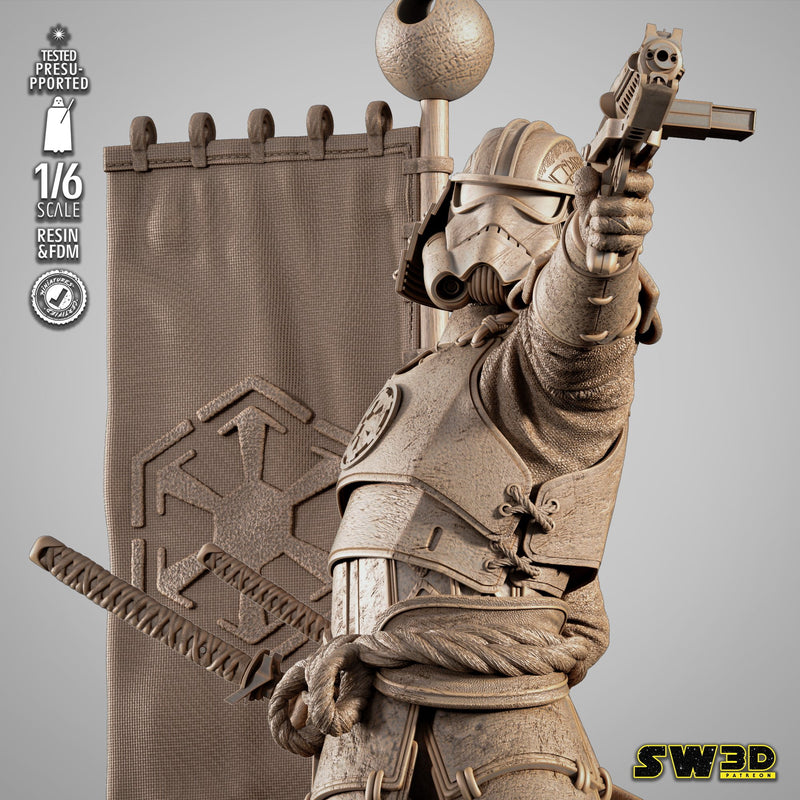 Stormtrooper Samurai Sculpture