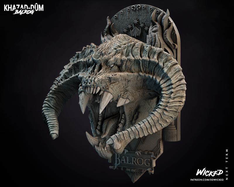 Balrog Bust resin bust kit view 4