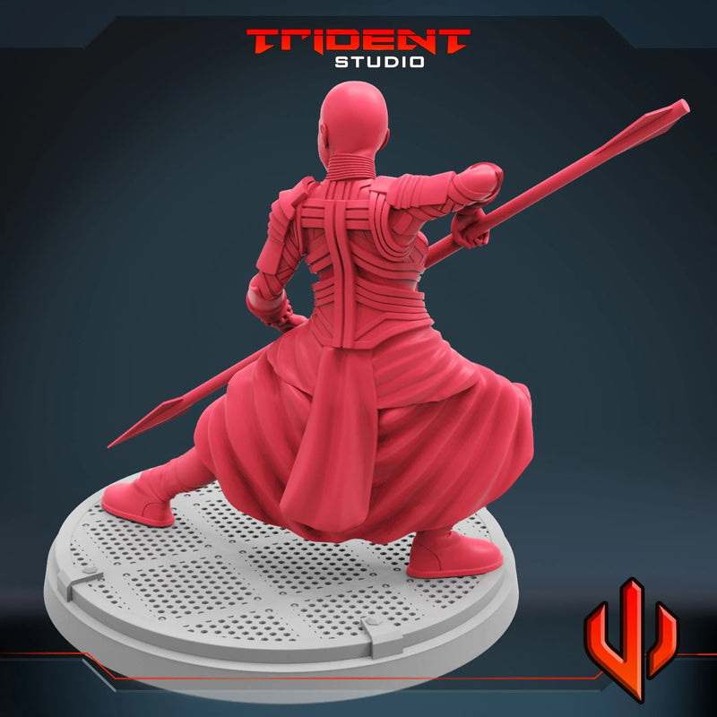 Okoye - Sculpt B Marvel MCP-compatible 40mm resin proxy miniature by Trident Miniatures - product image 4
