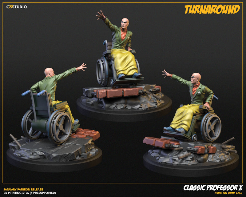 Professor X (Original) Marvel MCP-compatible resin miniature by C27 Studios - product image 4