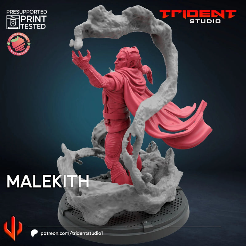 Malekith Marvel MCP-compatible 40mm resin proxy miniature by Trident Miniatures - product image 4