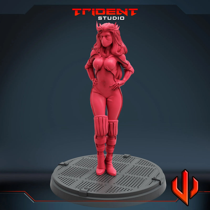 Black Racer DC Comics MCP-compatible 40mm resin proxy miniature by Trident Miniatures - product image 4