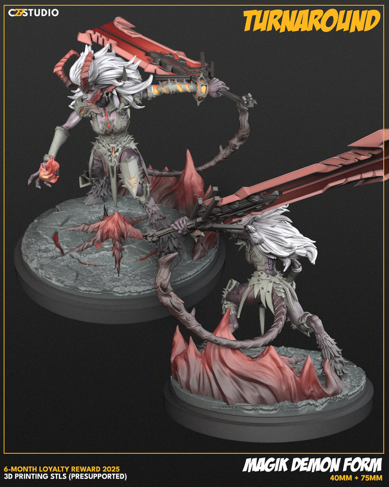 Magik Demon (Rivals) Marvel MCP-compatible resin miniature by C27 Studios - product image 4