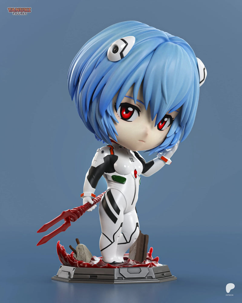 Rei Ayanami Chibi Resin Figure - Chibi view 4