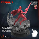 Sharon Rogers Marvel MCP-compatible 40mm resin proxy miniature by Trident Miniatures - product image 4