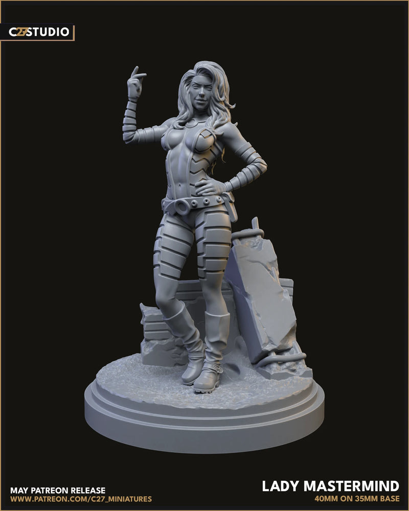 Lady Mastermind Marvel MCP-compatible resin miniature by C27 Studios - product image 4
