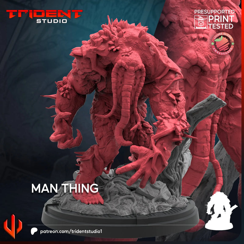 Man-Thing Marvel MCP-compatible 40mm resin proxy miniature by Trident Miniatures - product image 4