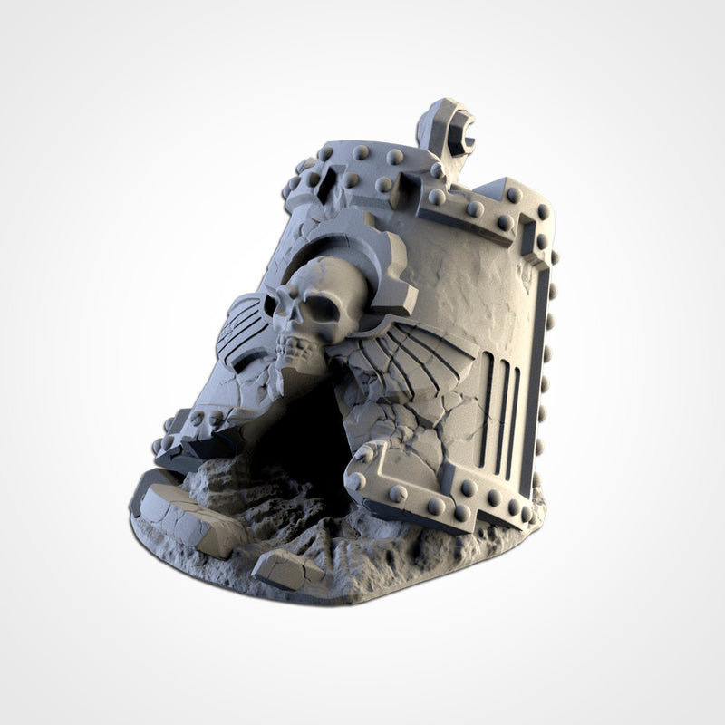 Destroyed Titan 3D printed terrain view 4