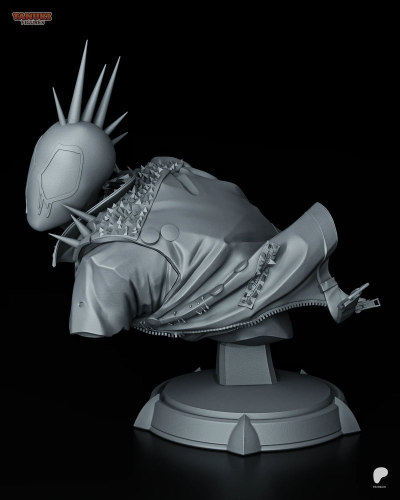 Spider-Punk Resin Statue & Bust - Bust view 4