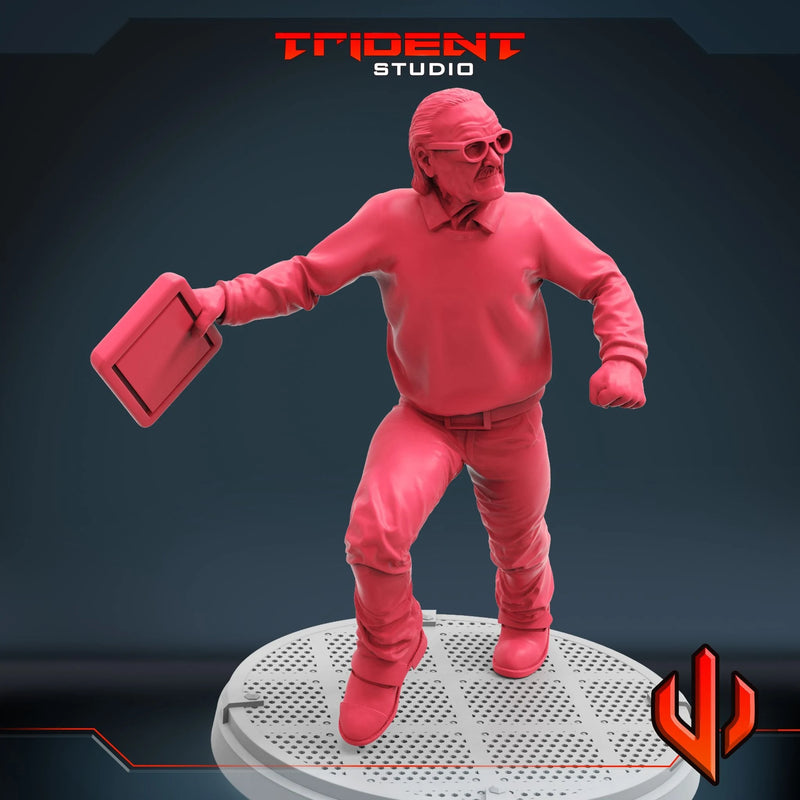 Stan Lee - Sculpt A Marvel MCP-compatible 40mm resin proxy miniature by Trident Miniatures - product image 4