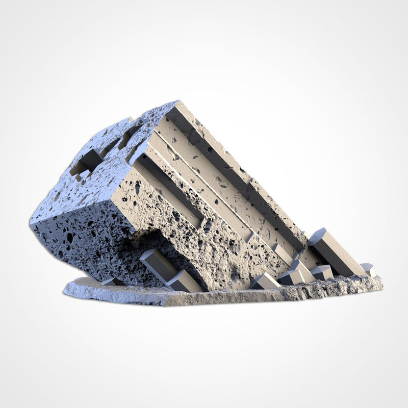 Basalt Crystals 3D printed terrain view 4