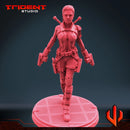 Melina Vostokoff - Sculpt A Marvel MCP-compatible 40mm resin proxy miniature by Trident Miniatures - product image 4