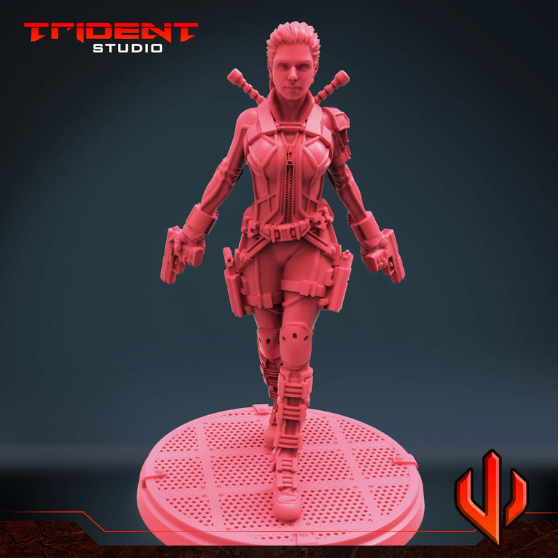 Melina Vostokoff - Sculpt A Marvel MCP-compatible 40mm resin proxy miniature by Trident Miniatures - product image 4