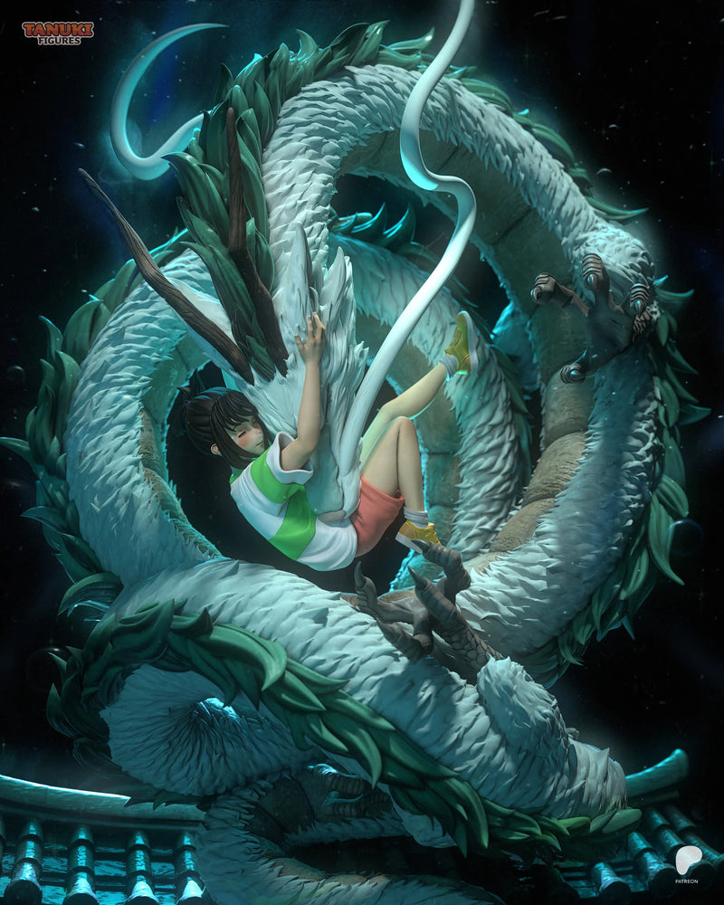 Chihiro & Haku Resin Statue & Bust - Full Size view 4