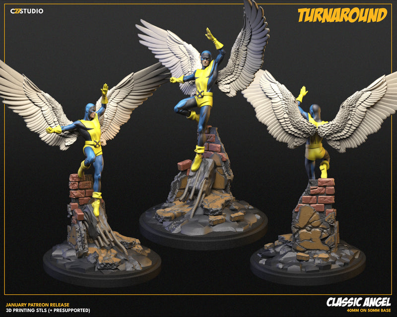 Angel (Original) Marvel MCP-compatible resin miniature by C27 Studios - product image 4