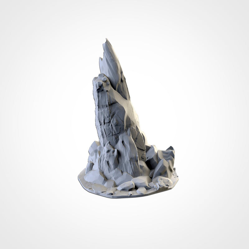 Rocky Terrain 3D printed terrain view 4