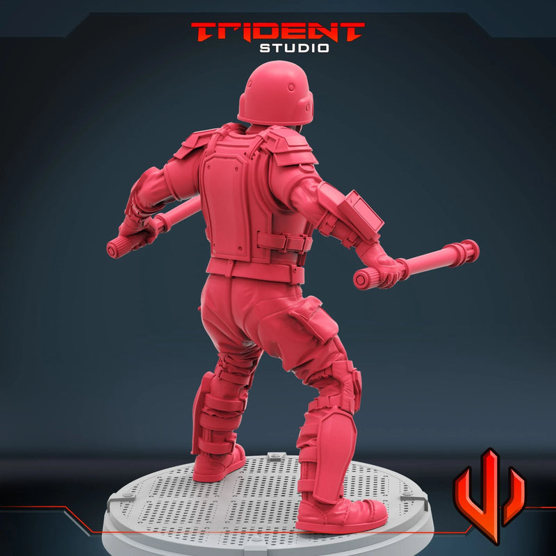 TVA Guard - Sculpt C Marvel MCP-compatible 40mm resin proxy miniature by Trident Miniatures - product image 4