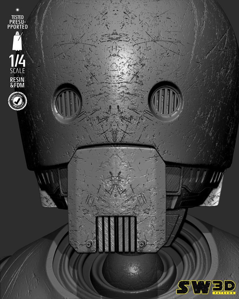 SW3D July 2025 Term K-2SO Portrait Bust
